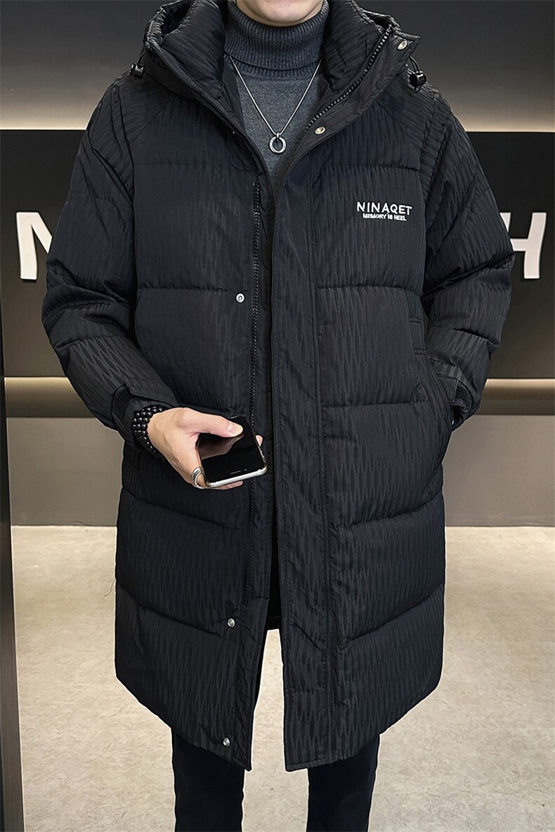 长款羽绒服男2024新款冬季加厚连帽休闲外套A313-9905-P260,男装羽绒服,电商A313