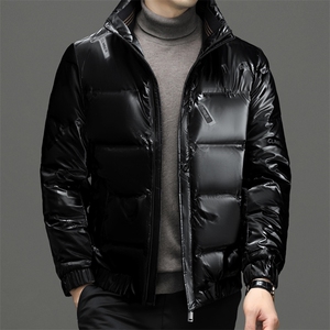 2024冬季新款羽绒服男士立领保暖外套中年男装加厚短款宽松爸爸装图片