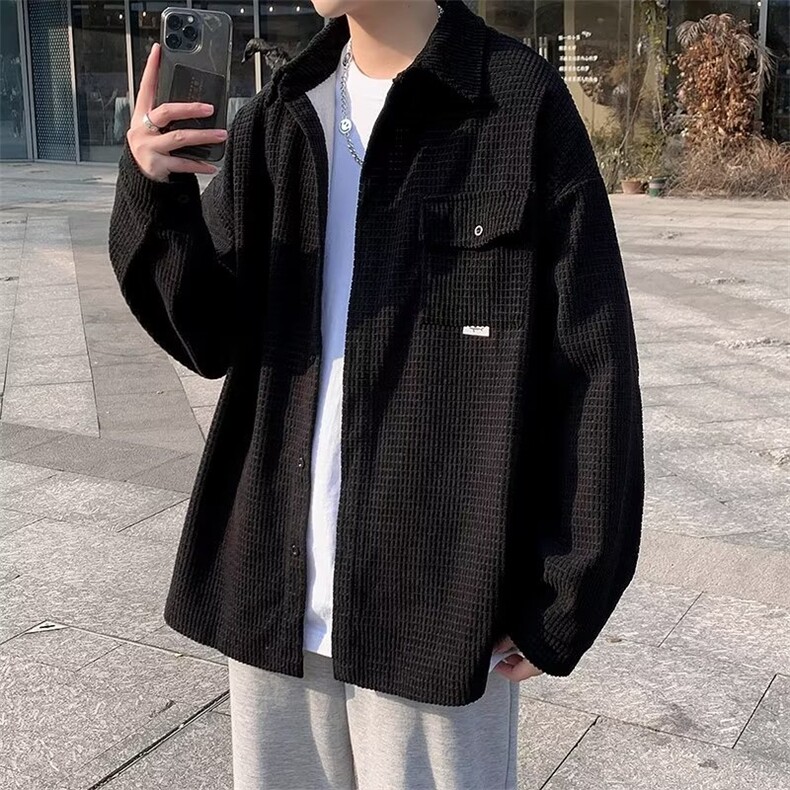 新款夹克翻领外穿拉链青春流行气质男标准秋冬长袖潮流日系LCS43,男装夹克,星座208-5