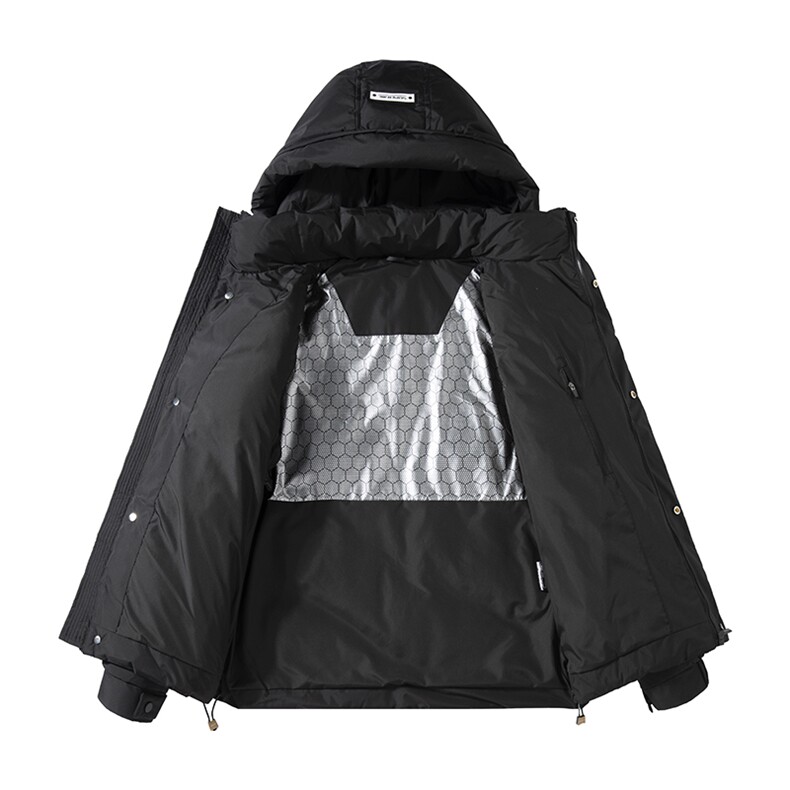 2025冬装可拆卸袖羽绒服男士高品质短款连帽加厚外套YR2411-P200,男装羽绒服,星座1210A