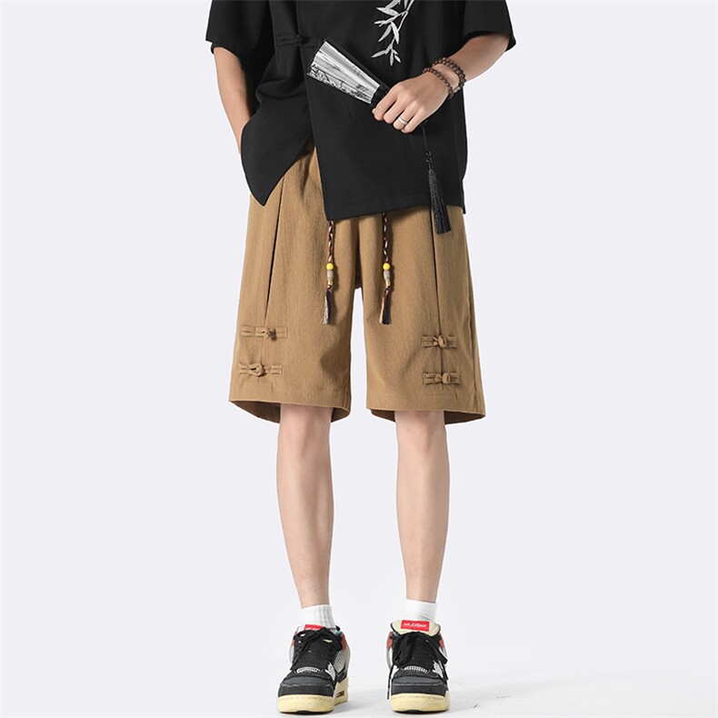B225-K2205-P31-X39--聚酯纤维--风新中式休闲短裤,男装牛仔裤,电商B225