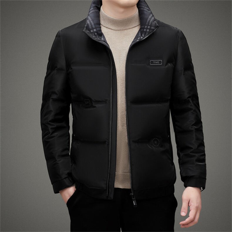 CAH2802钱塘2020-2中年男士冬季厚款时尚休闲立领羽绒服P205,男装羽绒服,钱塘207-2