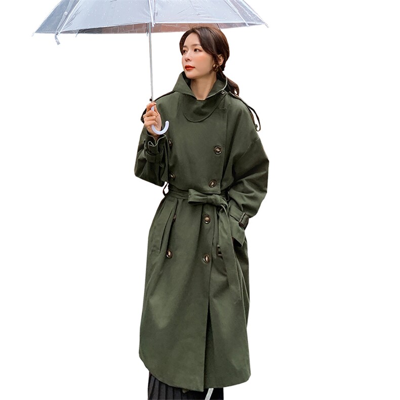 2021春季新款长款工装风衣浙宝292A货号L031,女装风衣,时倾STUDIO