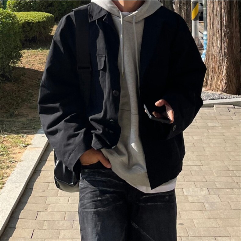 816B-WT020-P85秋款复古短款夹克外套,男装夹克,星座816B