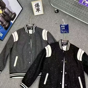 秋季新款春秋棒球潮牌服夹克个性时尚设计外套男女同款满天星百搭图片