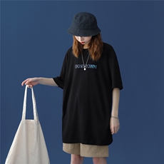 1中性风图案已注册港风休闲情侣潮短袖T恤男7036F20控38，男装T恤，星座226-2