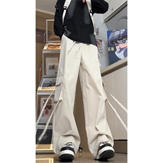 日系韩版情侣款工装宽松长裤复古时尚美式潮流休闲裤K591TP45控69，男装工装外套，电商A102B