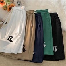 R星华夫格短裤平铺大码M~5XLXZ604-DK604-P25控38，男装牛仔裤，星座604