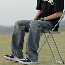 美式牛仔裤直筒时尚潮牌复古时尚男款裤子K760特批-40，男装牛仔裤，星座718-1