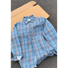 2025HC25480改长秋季女模大码格子长袖衬衫M-5XHC25481-特P25，男装衬衫，电商A022