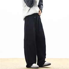 秋冬新款立体裁剪宽松香蕉裤休闲弯刀裤2XZ502-K786-P65控89，男装休闲裤，星座502