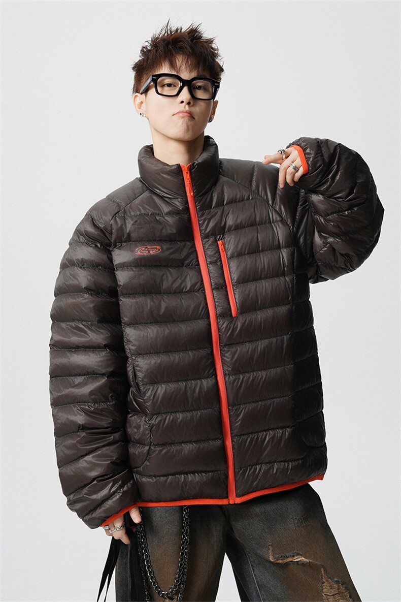 印花轻便90绒白鸭绒M-5XL大码：锦纶羽绒服男78187P238控328,男装羽绒服,星座227-7