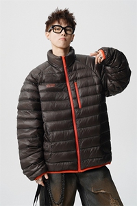 印花轻便90绒白鸭绒M-5XL大码：锦纶羽绒服男78187P238控328图片