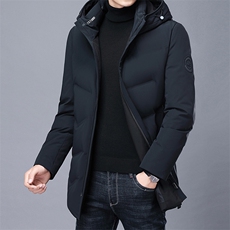 AN9299钱塘2020-3秋冬新款中长款男士羽绒服连帽休闲保暖外套P278，男装羽绒服，钱塘207-3