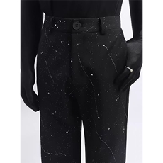 X53西裤黑色P40，男装西裤，星座506A