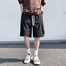 工装短裤男士潮牌超薄宽松休闲中裤夏天新款潮牌速干五分男士夏裤，男装牛仔裤，星座1013