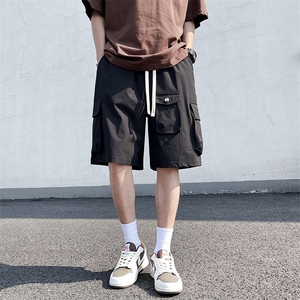工装短裤男士潮牌超薄宽松休闲中裤夏天新款潮牌速干五分男士夏裤图片