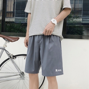 宽松百搭运动五分裤港风印花男士短裤潮牌休闲裤子男DK507特批17图片