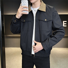 翻领夹克男春季简约宽松潮流百搭上衣服JK266-P73，男装夹克，星座308B-2