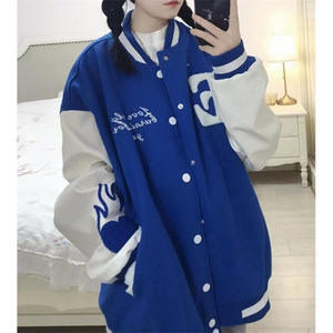 棒球服外套男女春秋新款韩版宽松百搭休闲情侣夹克 J613图片