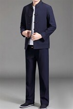BAMJ-7108R钱塘2020-2中年男士休闲春秋季厚唐装套装货稳p235，男装休闲套装，钱塘207-2