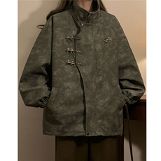 1中性美式飞机扣可拆卸胸针PU皮大码M-5XL夹克男JK77768P105控148，男装夹克，星座226-2