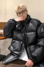 港风鳄鱼纹钢印字母设计棉衣男MY77093P120控168抖音控198，男装棉衣，星座226-1