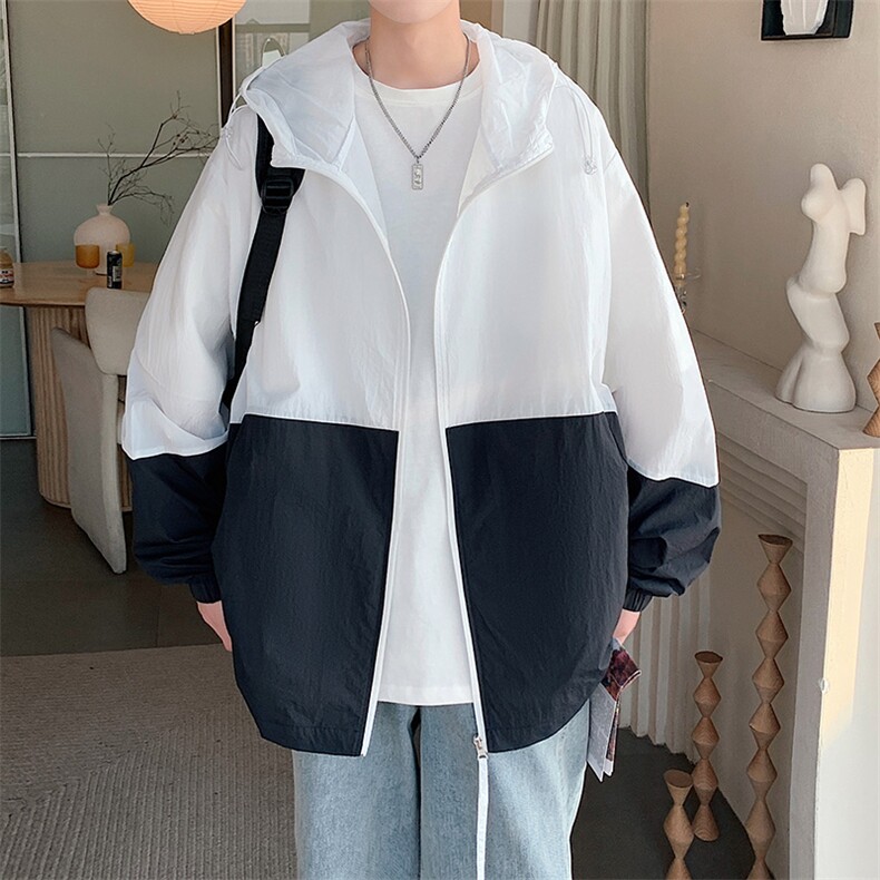 夏季运动外套男夏季超薄款冰丝情侣防晒衣A409-1,男装防晒衣,电商A409-1