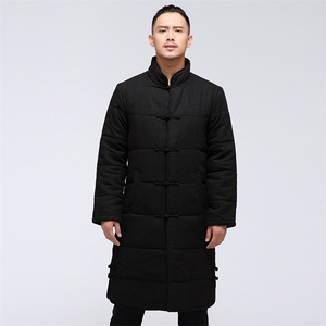 冬季风男棉衣加厚中长款唐装男中式棉服立领棉服8652-P180图片