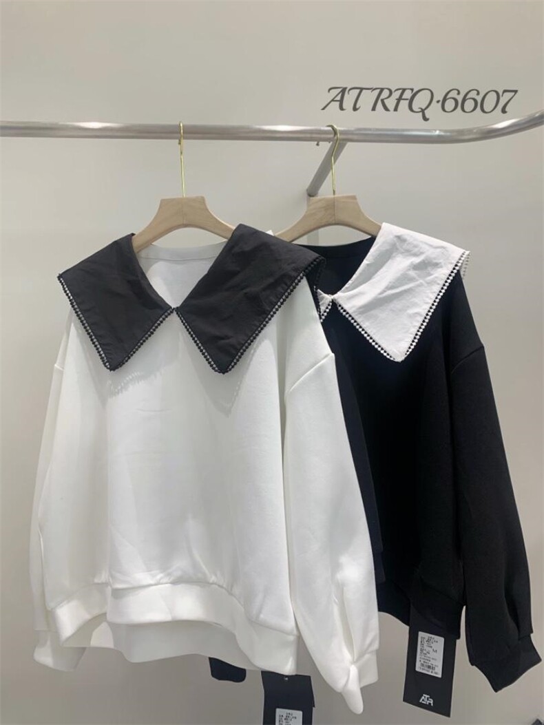 爱特儿风情21021翻领卫衣，女装卫衣/绒衫，爱特儿AITER