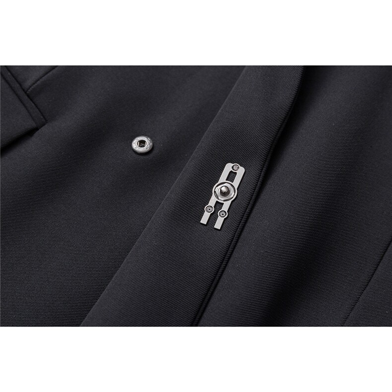 可二开高定设计感西装男95%涤纶5%氨纶M-5XL大码XF78189P85控139,男装西服套装,星座226-1