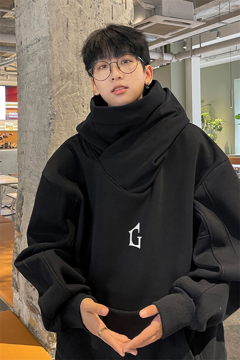 抖音品质！冲锋卫衣男CW388-65加绒款450克真超CWJR388-P85,男装卫衣,电商B371