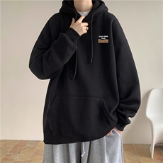 400g重磅印花连帽卫衣春秋潮牌大码宽松外套M-5XLP50控68，女装短外套，电商B219B