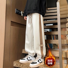 秋季休闲裤男宽松束脚裤拼色卫裤K7721-P50加绒P60控68加绒控78，男装休闲裤，星座209-2