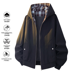 美式重磅高品质夹克假两件开衫外套SY8822特P75控158 大码4-8XL+5图片