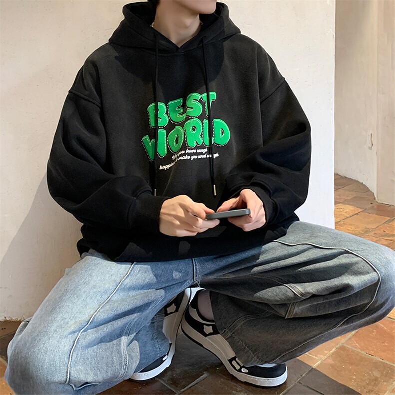 高点击加绒加厚卫衣男渐变色冬季港风外套416B-WYJ292-P75限88,男装卫衣,星座416B-1