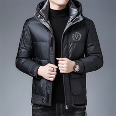 冬季新款中年鹅绒羽绒服爸爸装加厚棉衣男装外套ZS20LD8031-P345，男装羽绒服，电商B212（原钱塘6029）