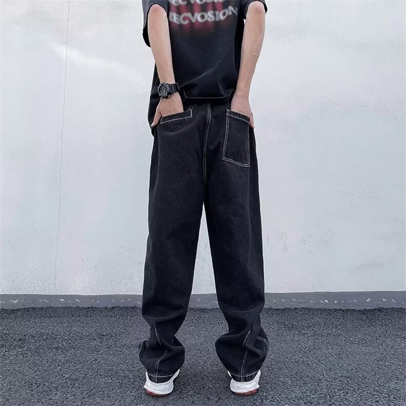 美式牛仔裤男春秋新款休闲直筒裤N7179P38,男装牛仔裤,星座1116-2