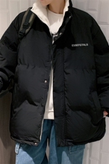 ！2023秋冬简约字母印花男士加绒棉衣立领棉服外套MY101特P78，男装棉衣，电商B220