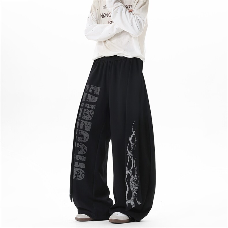 【现货】XZ1218BKW05特价P48面层60棉40聚酯纤维火焰飘带卫裤,男装休闲裤,星座1218（原611-3）
