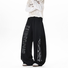 【现货】XZ1218BKW05特价P48面层60棉40聚酯纤维火焰飘带卫裤，男装休闲裤，星座1218（原611-3）