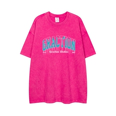 白底23新款字母印花美式做旧水洗重磅260克短袖T恤DT1017P38控58，男装T恤，电商A247-1