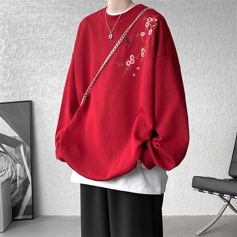 【现货】WY5502-P45特控68新中式刺绣套头卫衣（65棉）已注册,男装卫衣,电商D232