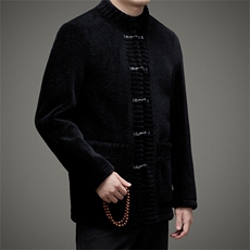 BAMJ-1131钱塘2020-2中年男士冬季厚款风简约夹克外套P235，男装夹克，钱塘207-2