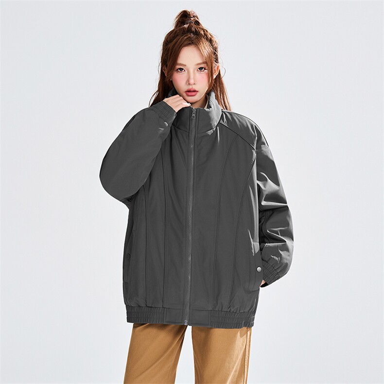 现货美式休闲加厚雪山棉衣夹克外套立领纯色三防户外工装棉服,男装夹克,电商A443