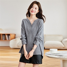 羊毛衫女100羊毛打底衫胖mm特大码绝美上衣秋冬高级感外穿毛衣，女装羊毛衫，艾米