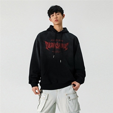 25新春字母扎染宽松潮牌韩版连帽卫衣W5020/P89128，男装卫衣，星座202