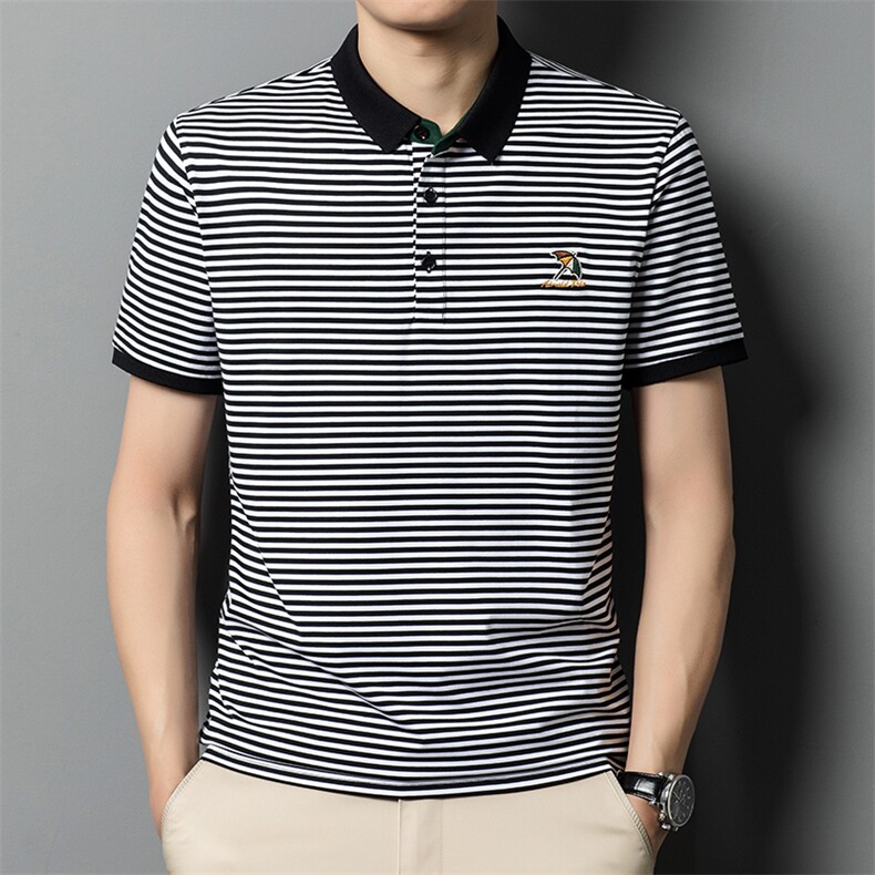 POLO衫男半袖衣服男士体恤衫T恤潮牌休闲翻领爸爸短袖SW521-P63,男装Polo衫,星座1105-3