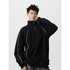 WY2508潮流运动休闲卫衣350克华棉立领拉链卫衣特P40，男装卫衣，电商A028