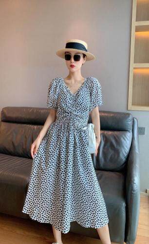 【现货】爱心碎花连衣裙，女装连衣裙，秋水月亮